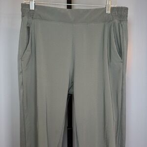 Athleta‎ Textured Brooklyn Jogger Olive Green Pants Women's Size 12